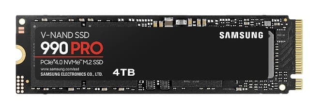 Samsung 990 PRO 4TB  NVMe M.2 SSD MZ-V9P4T0BW