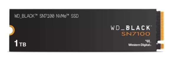 WD Black SN7100 Gaming 1TB NVMe M.2 SSD WDS100T4X0E