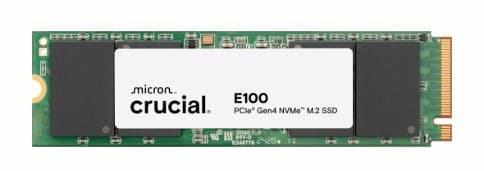Crucial E100 480GB PCIe Gen4 NVMe M.2 SSD CT480E100SSD8