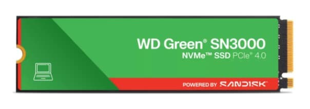 WD Green 2TB SN3000 NVMe Gen4 SSD WDS200T4G0E