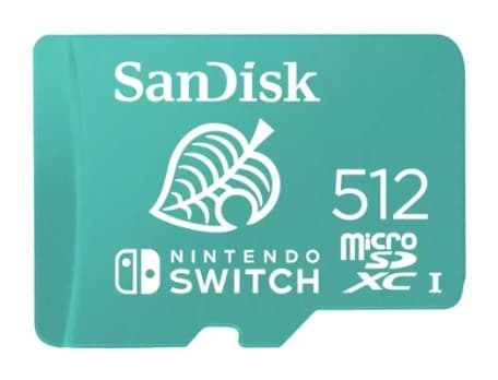 SanDisk Nintendo 512GB microSDXC SDSQXAO-512G-GNCZN