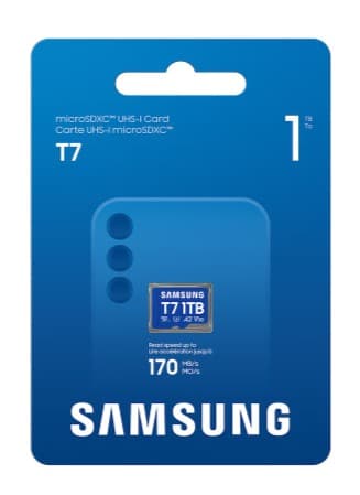 Samsung microSD Card T7, 1TB, UHS-I MB-MB1T0T/WW