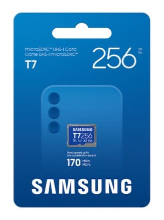 Samsung microSD Card T7, 256 GB, UHS-I MB-MB256T/WW