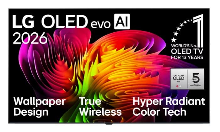 LG OLED evo AI W6 Wallpaper Smart televizors 2026 OLED83W69LA