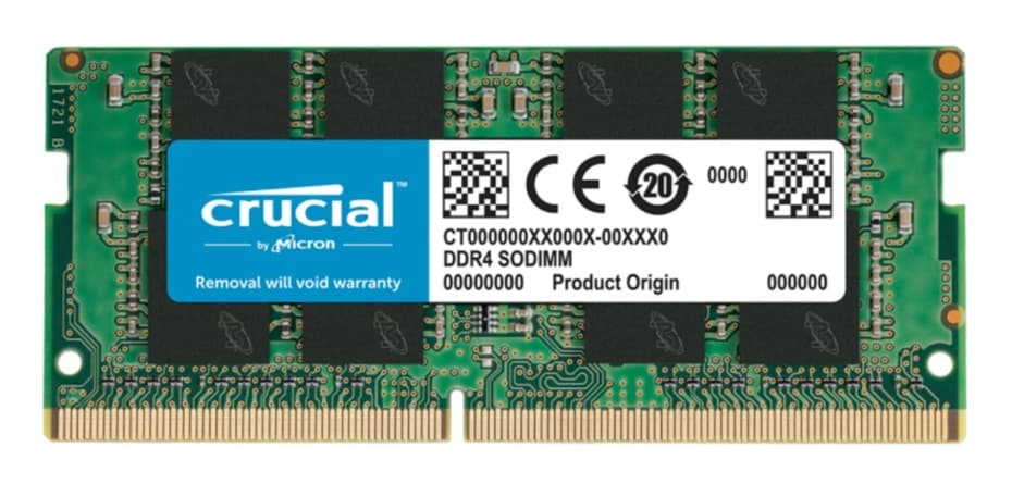 Crucial 16GB DDR4-3200 SODIMM CL22 CT16G4SFRA32A